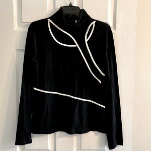 Black & White Turtle Neck